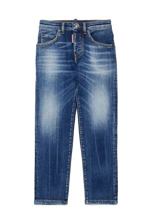 jeans in cotone blu DSQUARED KIDS | DQ0731D0A98DQ01